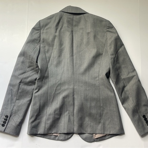 J. Crew Heather Gray Wool Blend 2 Button Notched Blazer Size 4 - Picture 10 of 11
